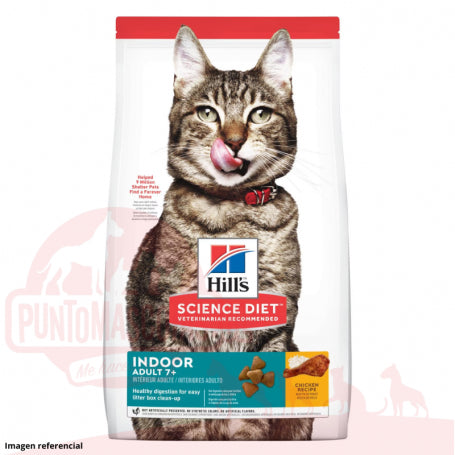 Hills feline Adulto 7+ Años Indoor 1.58 kg