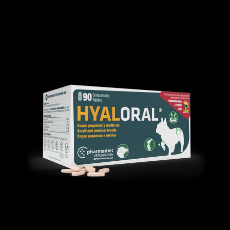 Hyaloral Razas pequeñas y medianas para perros 90 comp