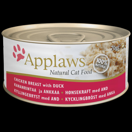 Lata Applaws Adulto Pollo Y Pato Con Caldito