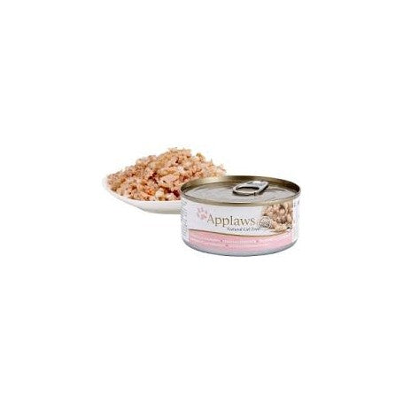Lata Applaws Adulto Tuna Y Gambas Con Caldito