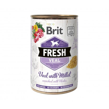 Lata Brit Fresh Ternera con Mijo 400gr