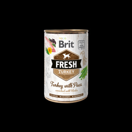 Lata Brit Fresh Turkey With Peas 400grs