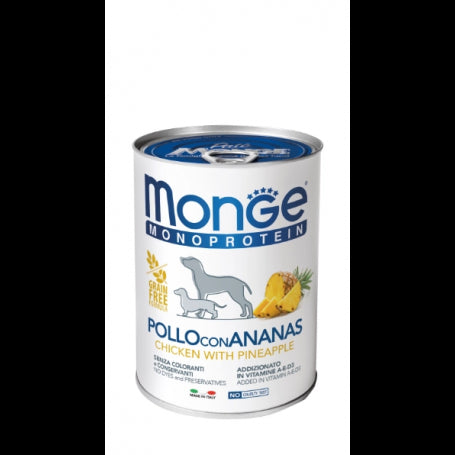 Monge Perro Mono Protein Pollo con Piña 400gr