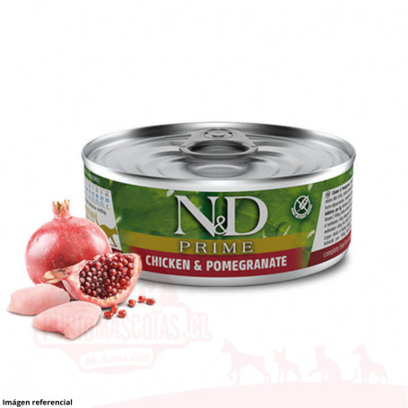 N&D Humedo Gato Pollo y Granada 80 grs