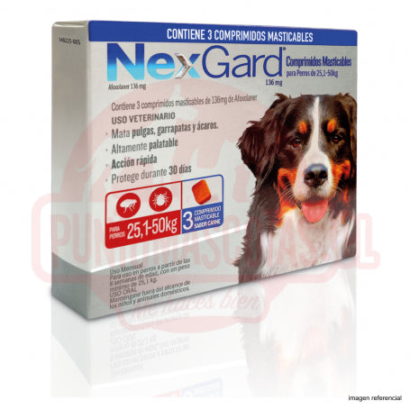 NexGard 3 Comprimidos 25 a 50 Kg