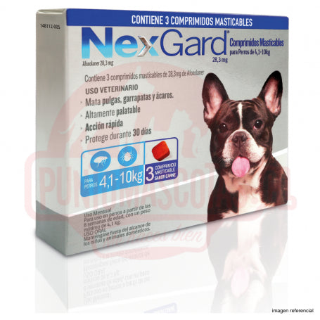 NexGard 3 Comprimidos 4 a 10 Kg