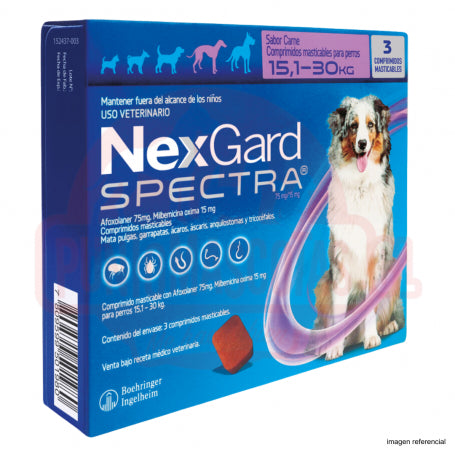 Nexgard Spectra 15.1 a 30 kg 3 Comprimidos