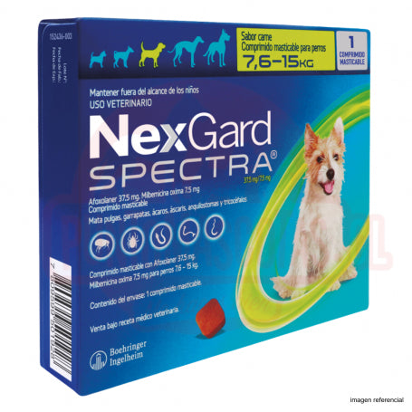 Nexgard Spectra 7.6 a 15 kg 3 Comprimidos