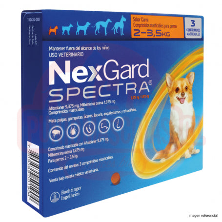 Nexgard Spectra 2 a 3.5 kg 3 Comprimidos