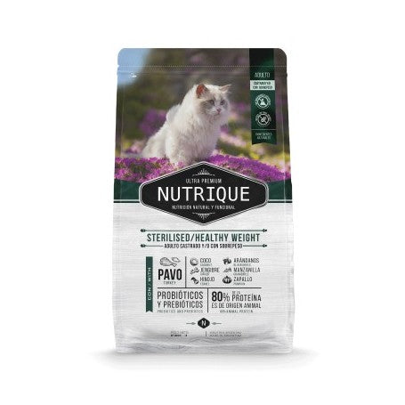 Nutrique Young Adult Cat - Sterilised/Healthy Weight 7.5kg