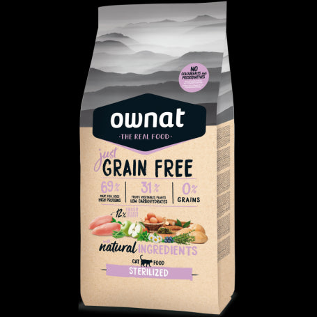 Ownat Just Grain Free Sterilized Cat 8kg