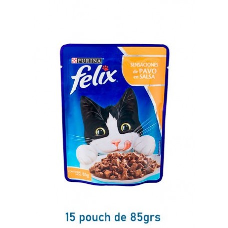Pack 15 Pouch Felix Pavo Sensaciones 85grs