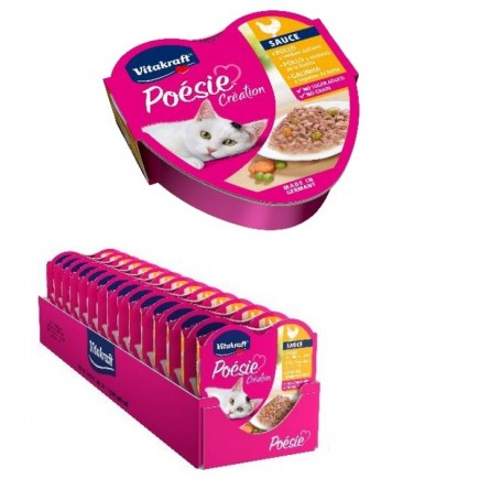Pack 15 unidades Vitakraft Poesie Creation Pollo 85g