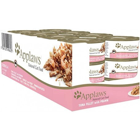Pack 24 Latas Applaws Adulto Tuna Y Camaron Con Caldito