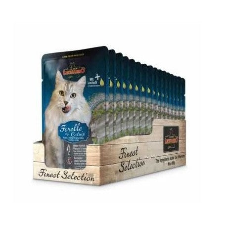 Pack Leonardo Pouch Pescado y Camarones 85g x 16