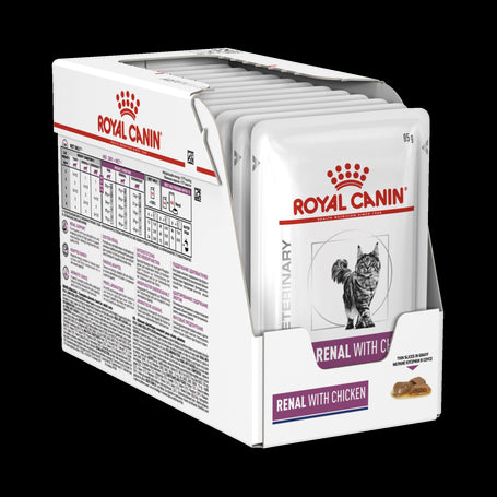 Pack Royal Canin Pouch Renal Feline 85 grs x 12