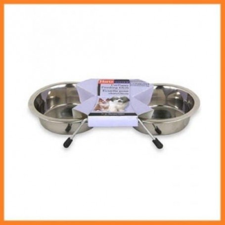 Plato Doble Acero Inoxidable Hartz