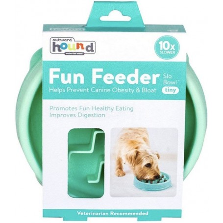 Plato Fun Feeder Slow Bowl con Crestas Small
