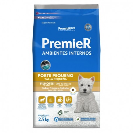 Premier Ambientes Internos Cachorros Pollo Y Salmón Perro 2.5 kilos