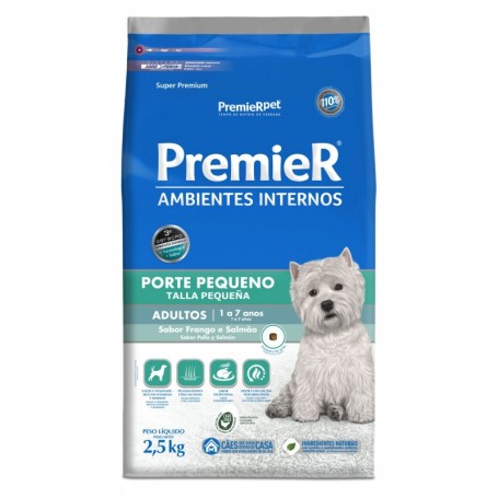 Premier Ambientes Internos Adultos Pollo Y Salmón Perro 2,5kilos