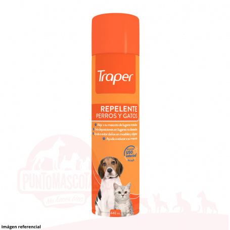 Repelente Aerosol Perros y Gatos Traper 440cc