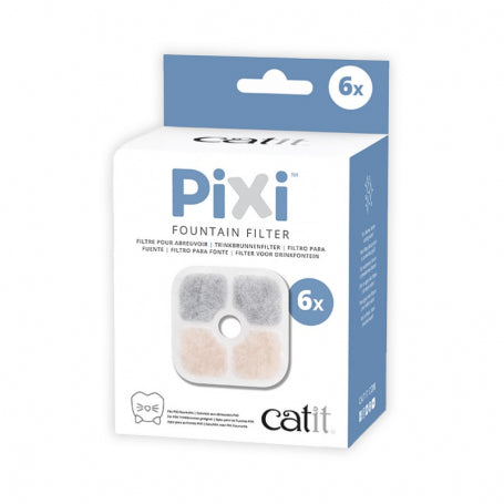 Repuesto Filtro Fuente de Agua Catit Pixi 6 unidades