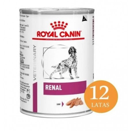 Pack 12 Latas Royal Canin Alimento Humedo Vet Diet Canino Renal LP 385 grs