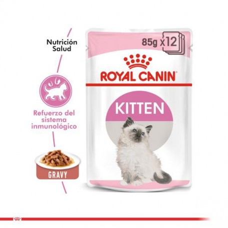 Pack 12 Royal Canin Pouch Instinctive Gato Kitten 85 grs