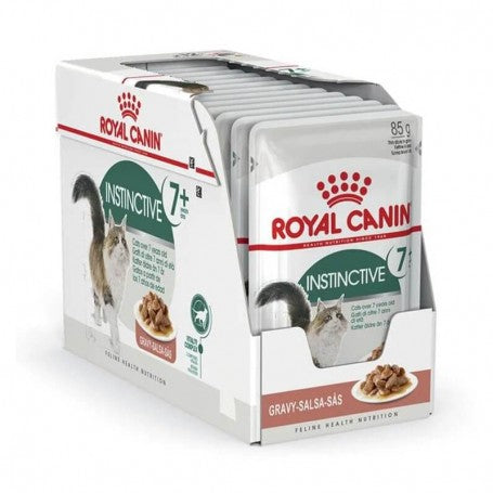 Pack 12 Royal Canin Pouch Instinctive Gato Adult 7+ 85 grs
