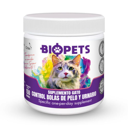 Suplemento biopets control de bolas de pelo gato 150 GR
