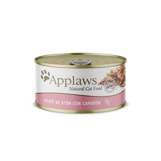 Alimento húmedo para gato filete de atún y camarón con caldito 70 GR
