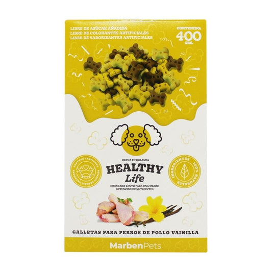 Healthy life galleta para perros pollo y vainilla