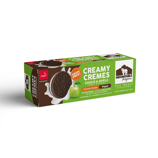 Galleta para perros creamy cremes sabor choco manzana 120 GR