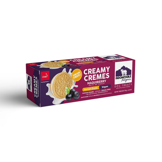 Galleta para perros creamy cremes sabor maquiberry 120 GR