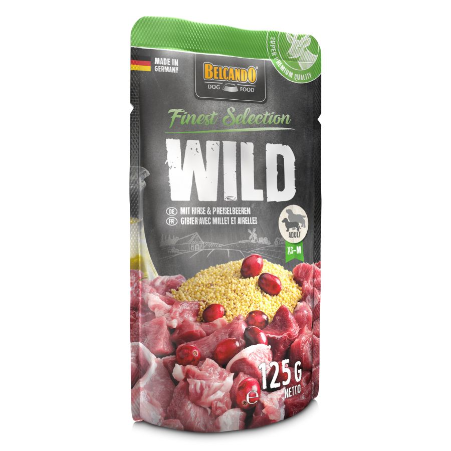 Belcando venado/mijo y arandanos alimento húmedo para perros 125 GR