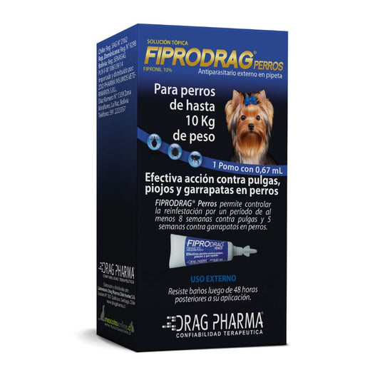 Desparasitante Fiprodrag Perros