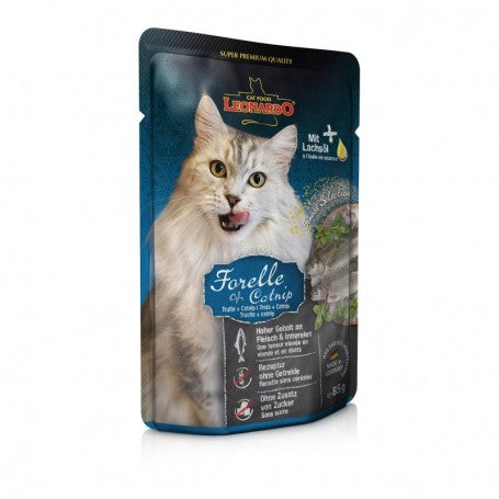 Sobres Leonardo Trucha Y Catnip 0,085kg