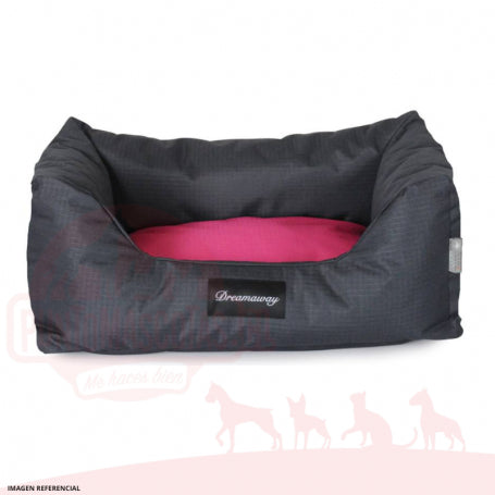 Sofa Premium Dreamaway Boston Gris/Fucsia - Talla L (80X67X22Cm) Gris Bicolor