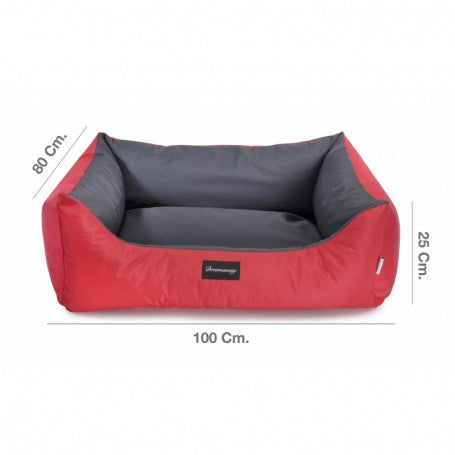 Sofa Premium Dreamaway Boston Urbano - Talla Xl (100X80X25 Cm) Rojo Bicolor
